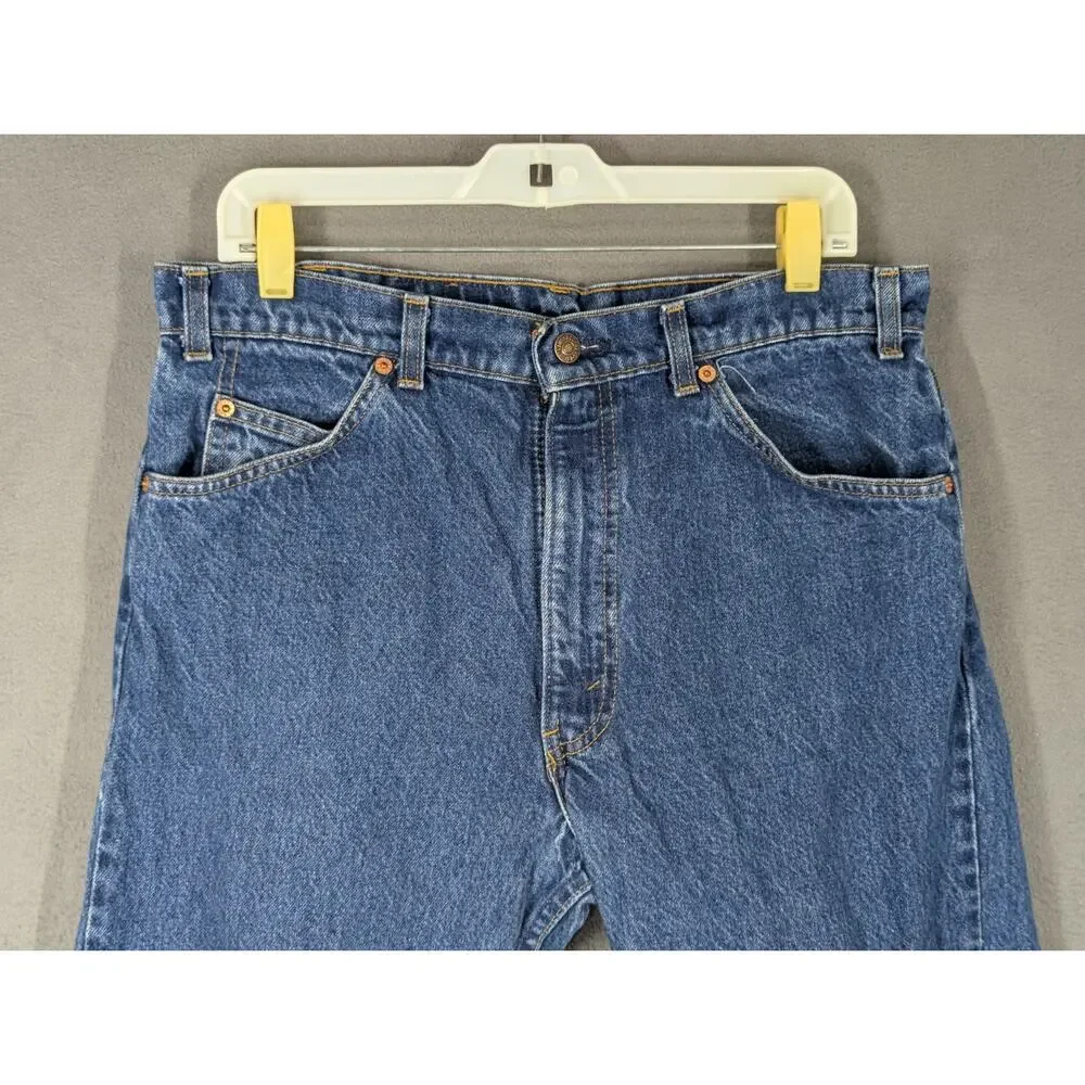 Vintage 1988 Levi's 505 Orange Tab Made in USA Jeans Mens 36x30 (measures 33x27)